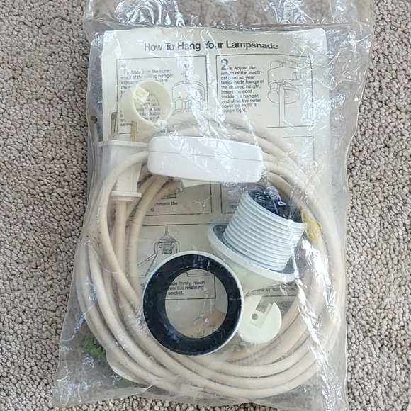 European Style Cord Kit for Hanging Lampshades Vintage - Picture 3 of 15